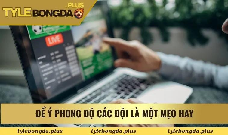 Để ý phong độ các đội là một mẹo hay